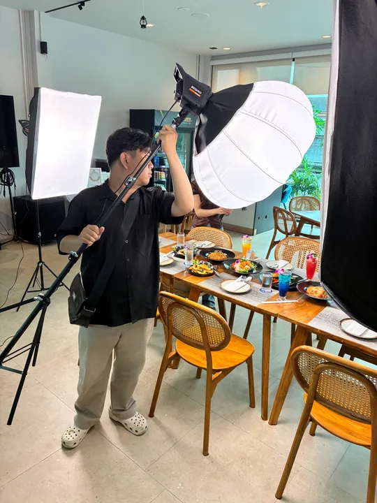 จัดแสงสำหรับงานถ่ายทำ